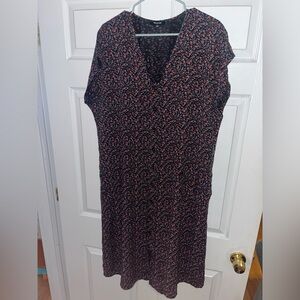 Madewell Drapey front button dress. Great for fall!